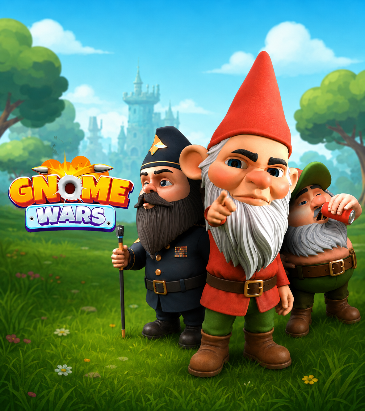 Gnome Wars game development artwork